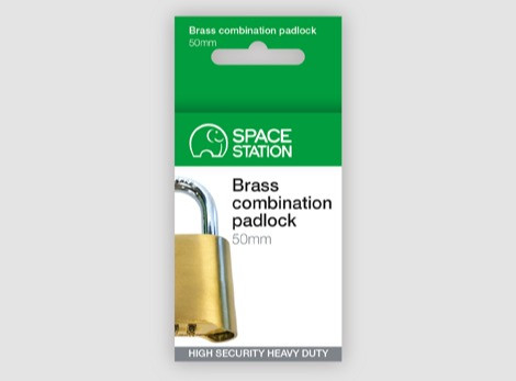 Brass combination padlock